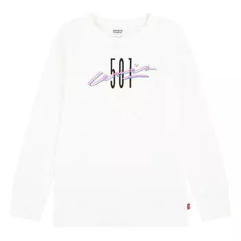 Футболка Levis 501 Archival Long Sleeve Round Neck, белый