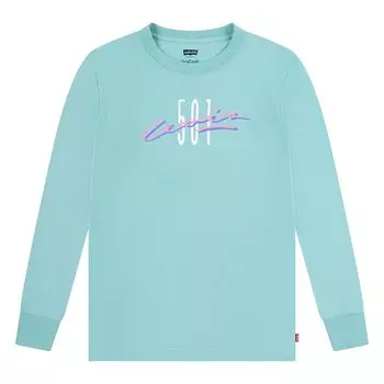 Футболка Levis 501 Archival Long Sleeve Round Neck, зеленый