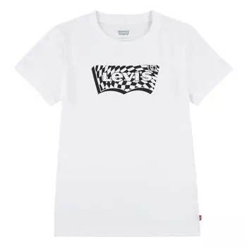 Футболка Levis Checkered Batwing Short Sleeve Round Neck, белый