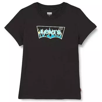 Футболка Levis Flame Batwing Short Sleeve Round Neck, черный