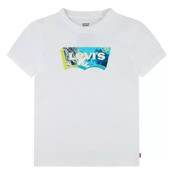Футболка Levis Landscape Batwing Fill Short Sleeve Round Neck, белый