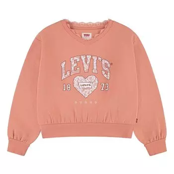 Футболка Levis Meet&Greet Lace Trim Short Sleeve V Neck, розовый