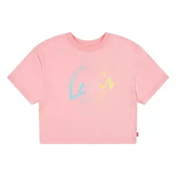 Футболка Levis Meet&Greet Script Short Sleeve Round Neck, розовый