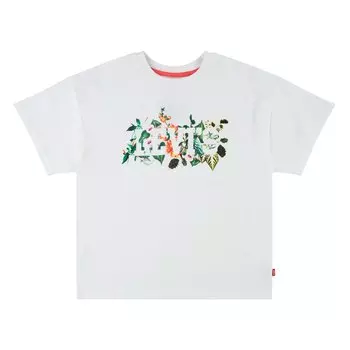 Футболка Levis Oversized Tropical Short Sleeve Round Neck, белый
