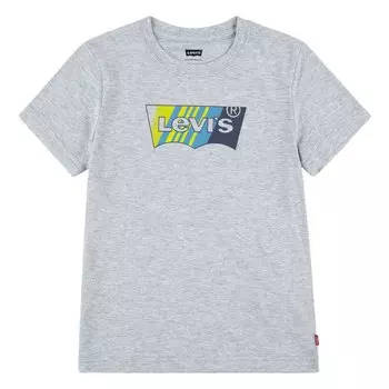 Футболка Levis Panited Stripe Batwing Short Sleeve Round Neck, серый