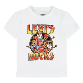 Футболка Levis Rock And Roll Short Sleeve Round Neck, белый