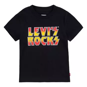 Футболка Levis Rocks Short Sleeve Round Neck, черный
