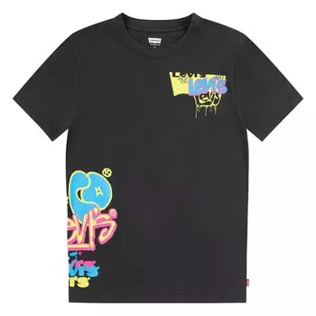 Футболка Levis Tag It Kids Short Sleeve Round Neck, черный