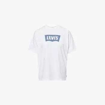Футболка Levis в винтажном стиле и логотипом, белый