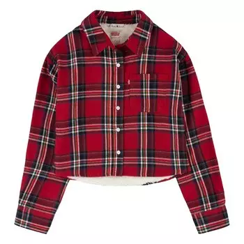 Футболка Levis Woven Long Sleeve Round Neck, красный