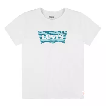 Футболка Levis Zebra Batwing Short Sleeve Round Neck, белый
