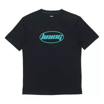 Футболка Li-Ning Alphabet Printing Couple Style Tee 'Black', черный