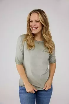 Футболка LIEBLINGSSTCK Shirt Camila, хаки