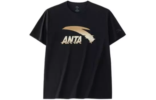 Футболка Life Collection Unisex Base Black-Gold Anta, черный