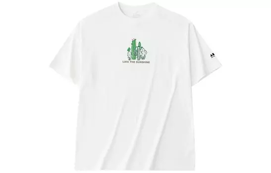 Футболка Life Collection унисекс цвета слоновой кости и белого цвета Anta, белый