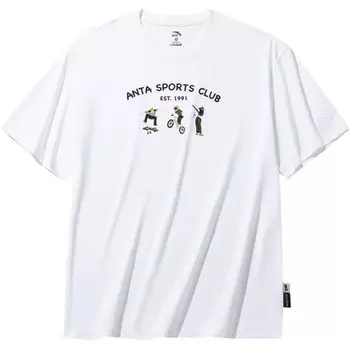 Футболка Life Collection унисекс снежинка белая Anta, цвет Snowflake White