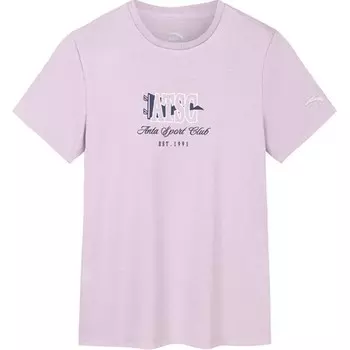 Футболка Life Collection женская серо-фиолетовая Anta