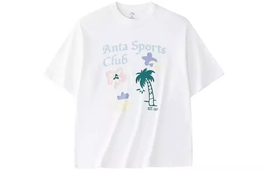 Футболка Life Collection женская снежинка белая Anta