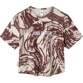 Футболка Life Collection женская Taro Khaki / с принтами Anta