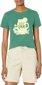 Футболка Life Gives You Lemon Crusher Life is Good, цвет Spruce Green