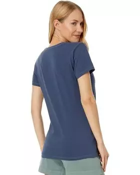 Футболка Life is Good Antique Yellow Rose Painting Short Sleeve Crusher Tee, цвет Darkest Blue