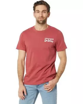 Футболка Life is Good Cat In The Hat Wild Thing Guitar Short Sleeve Crusher Tee, цвет Faded Red