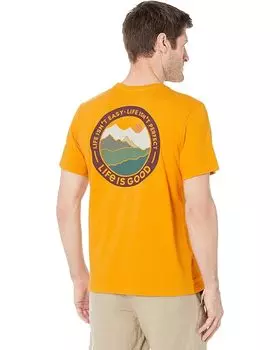 Футболка Life is Good Life Isn't Perfect Crusher Tee, цвет Desert Gold