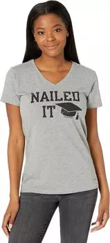 Футболка Life is Good Nailed It Grad CrusherVee, цвет Heather Gray
