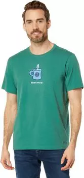 Футболка Life is Good Start Me Up CrusherTee, цвет Spruce Green