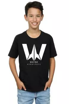 Футболка «Лига справедливости» с фильмом «Уэйн Аэрокосмическая» DC Comics, черный