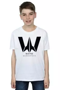 Футболка «Лига справедливости» с фильмом «Уэйн Аэрокосмическая промышленность» DC Comics, белый