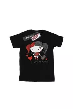 Футболка «Лига справедливости: Я люблю своего пудинга» DC Comics, черный