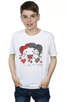 Футболка «Лига справедливости: Я люблю своего пудинга» DC Comics, белый