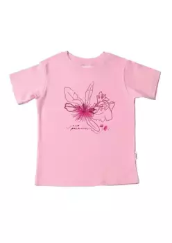 Футболка-лилипут "Цветочный рай" из натурального хлопка Liliput, розовый