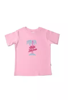 Футболка Liliput с принтом пальмы, розовый