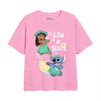 Футболка Lilo & Stitch Hula Girl Disney, розовый