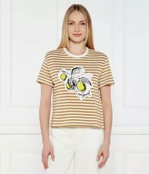 Футболка лимонная Regular fit Desigual, желтый
