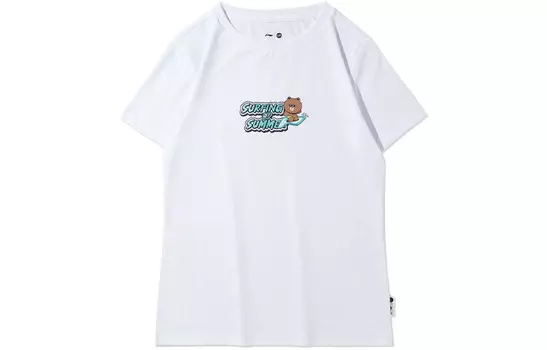 Футболка Line Friends X Sports Fashion Collection женская белая Lining