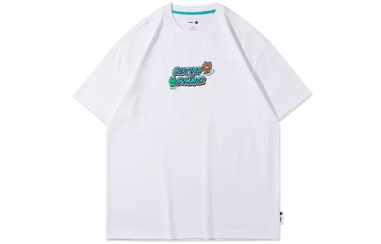 Футболка Line Friends X Sports Fashion Collection унисекс белая Lining, белый
