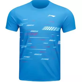Футболка LiNing Badminton Competition Series унисекс, парусник, синяя