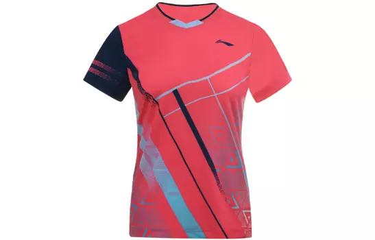 Футболка LiNing Regular, женская, цвет «острый розовый»