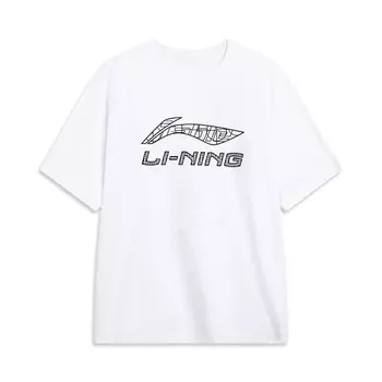 Футболка LiNing Sports Fashion Collection унисекс, белая