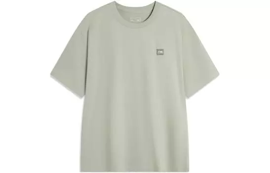 Футболка LiNing Sports Life Collection унисекс, цвет «жухлая трава», серая, Withered Grass Gray
