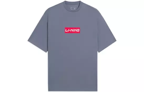 Футболка LiNing Sports Life Collection унисекс Flint Stones синяя