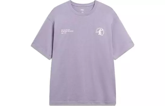 Футболка LiNing x DISHINI Disney унисекс дымчато-серый лиловый