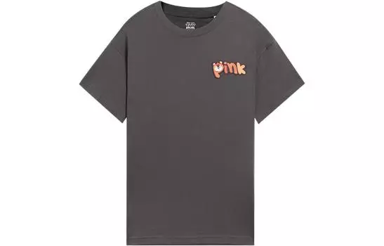 Футболка LiNing x Disney унисекс, черная, сосново-серая
