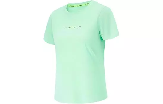 Футболка LiNing женская, охлаждающая, зеленая