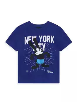 Футболка Little Boy's & Boy's Disney New York Givenchy, темно-синий