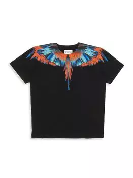 Футболка Little Boy's & Boy's Travel Wings Marcelo Burlon, черный