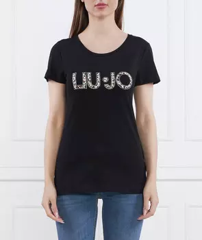 Футболка Liu Jo Beachwear slim fit, черный